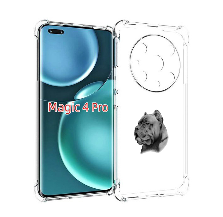 

Чехол MyPads грозный бульдог для Honor Magic4 Pro, Прозрачный, Tocco