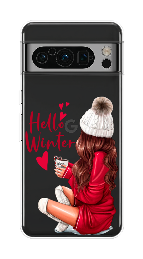 

Чехол на Google Pixel 8 Pro "Hello winter", Красный;белый;коричневый, 271650-5