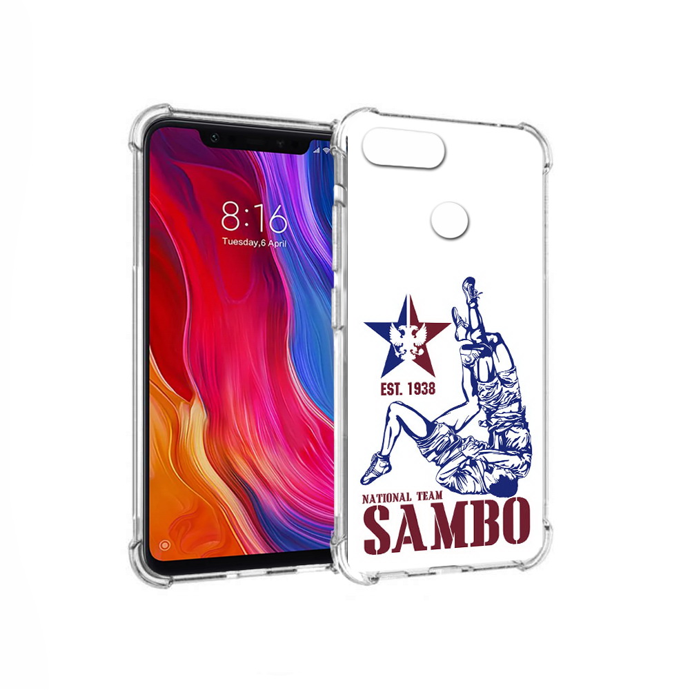 

Чехол MyPads Tocco для Xiaomi Mi 8 Lite единоборства самбо (PT119514.309.344), Прозрачный, Tocco