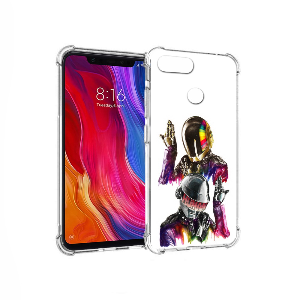 

Чехол MyPads Tocco для Xiaomi Mi 8 Lite диско космонавты (PT119514.309.329), Прозрачный, Tocco