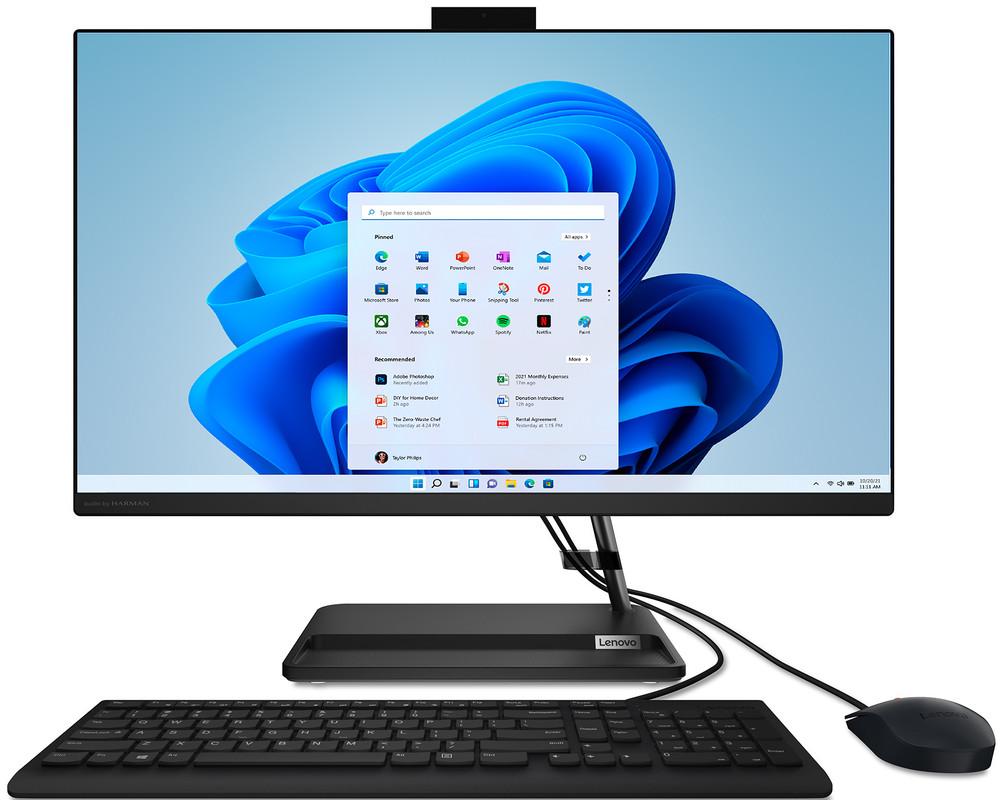 фото Моноблок lenovo ideacentre aio 3 gen 6 black (f0g000ygrk),