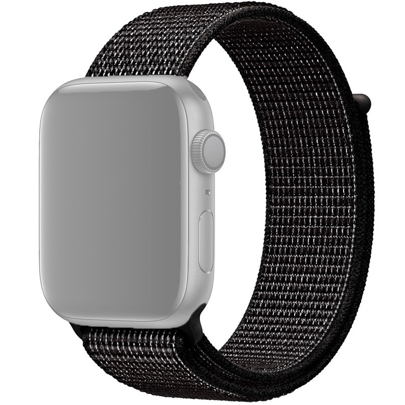 Ремешок для Apple Watch 1-6/SE нейлоновый 38/40 мм InnoZone - Черный/Белый (APWTNY38-25)