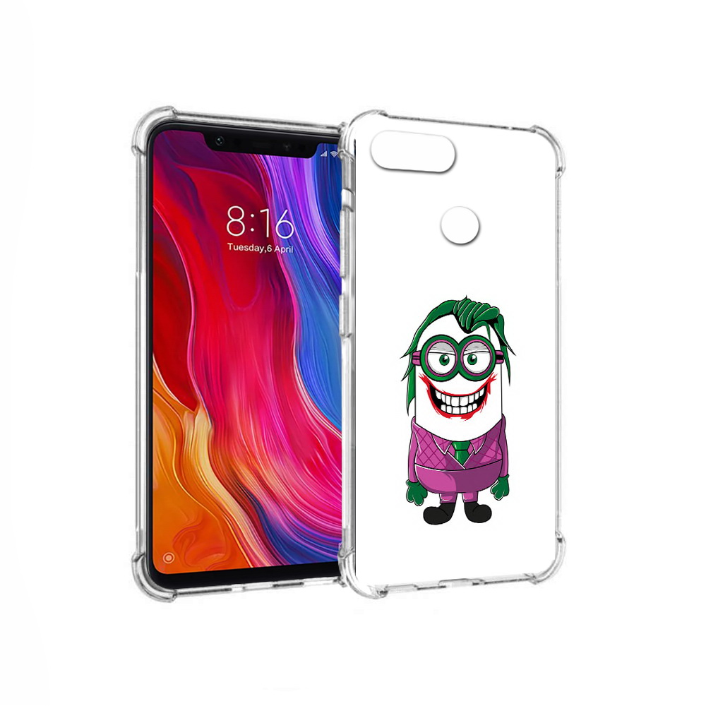 

Чехол MyPads Tocco для Xiaomi Mi 8 Lite джокер миньон (PT119514.309.322), Прозрачный, Tocco