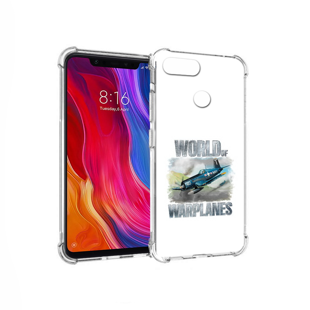 

Чехол MyPads Tocco для Xiaomi Mi 8 Lite Боевой самолет (PT119514.309.32), Прозрачный, Tocco