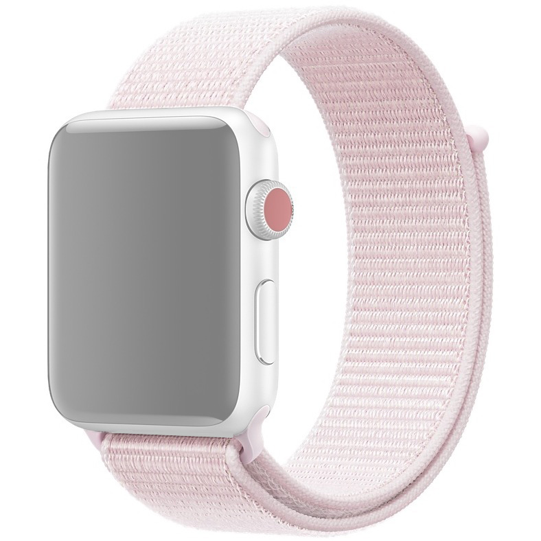 

Ремешок для Apple Watch 1-6/SE нейлоновый 38/40 мм InnoZone - Розовый Жемчуг (APWTNY38-11)