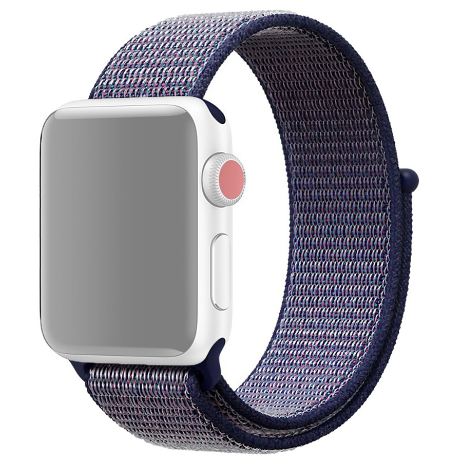 фото Ремешок для apple watch 1-6/se нейлоновый 38/40 мм innozone - midnight blue (apwtny38-02)