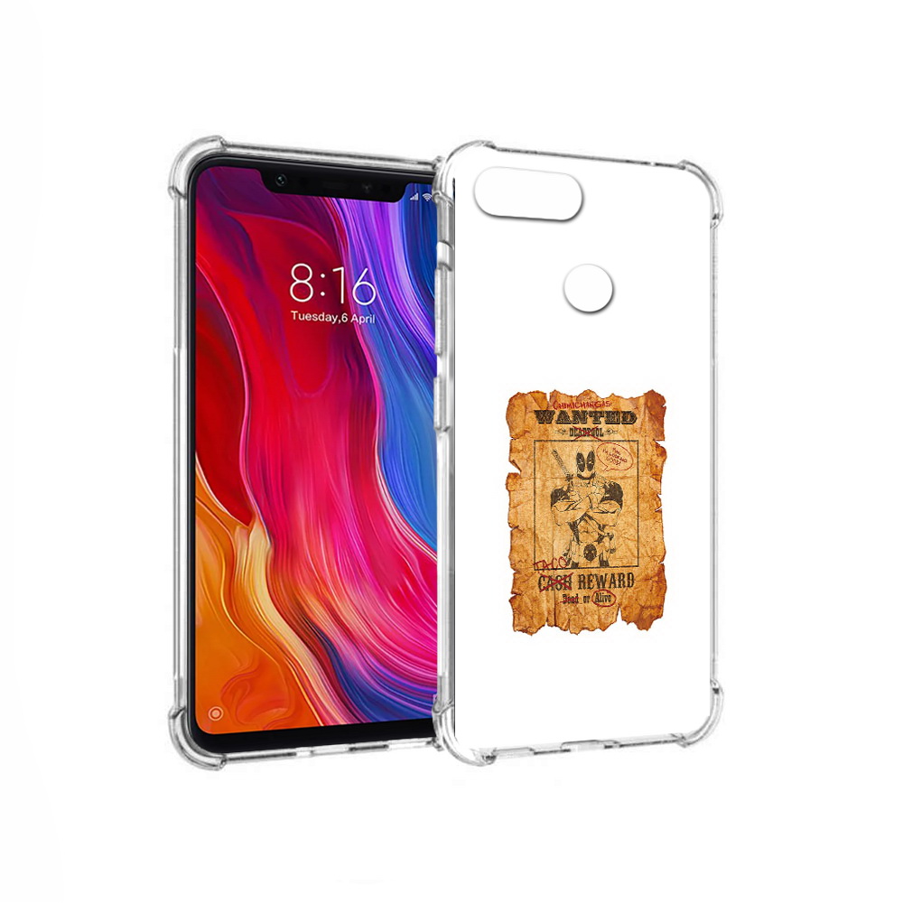 

Чехол MyPads Tocco для Xiaomi Mi 8 Lite дедпул (PT119514.309.317), Прозрачный, Tocco