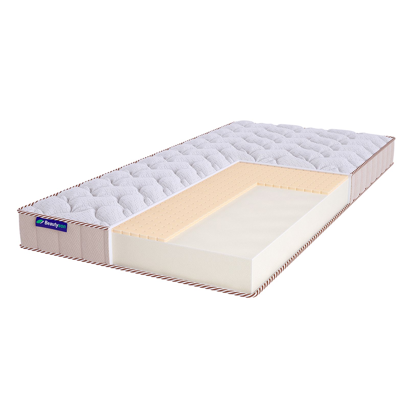 

Матрас Beautyson Roll Foam 10 Latex Lux, 185х185, 13 см, беспружинный, Roll Foam 10 Latex Lux