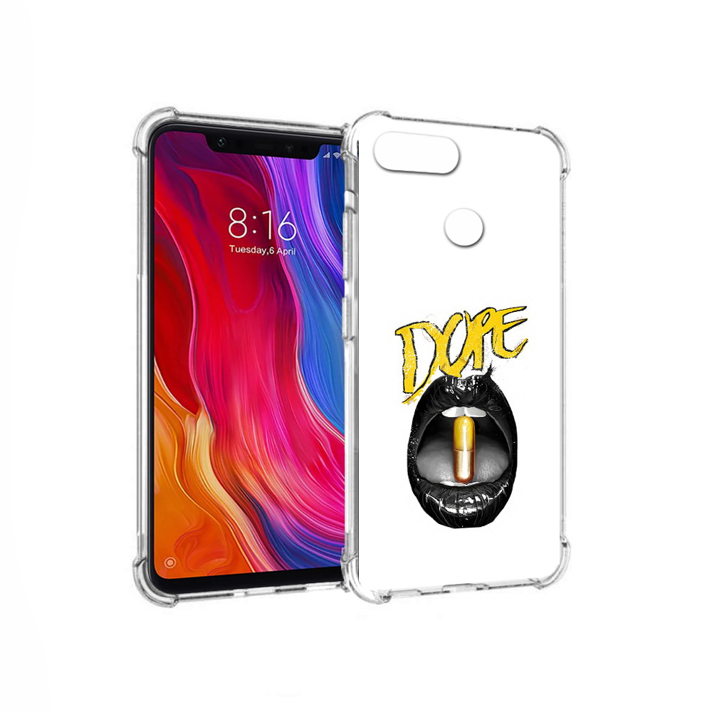Чехол MyPads Tocco для Xiaomi Mi 8 Lite губы (PT119514.309.303)