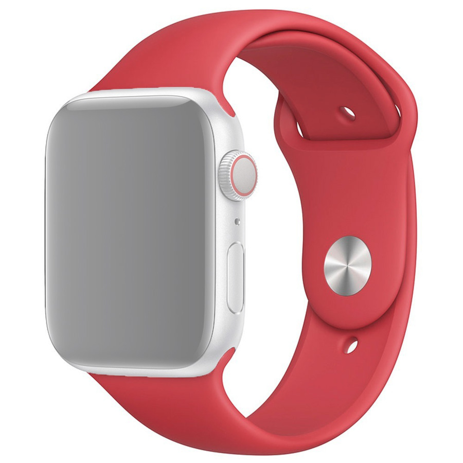 

Ремешок для Apple Watch 1-6/SE силиконовый 42/44 мм InnoZone - Малиновый (APWTSI42-36)