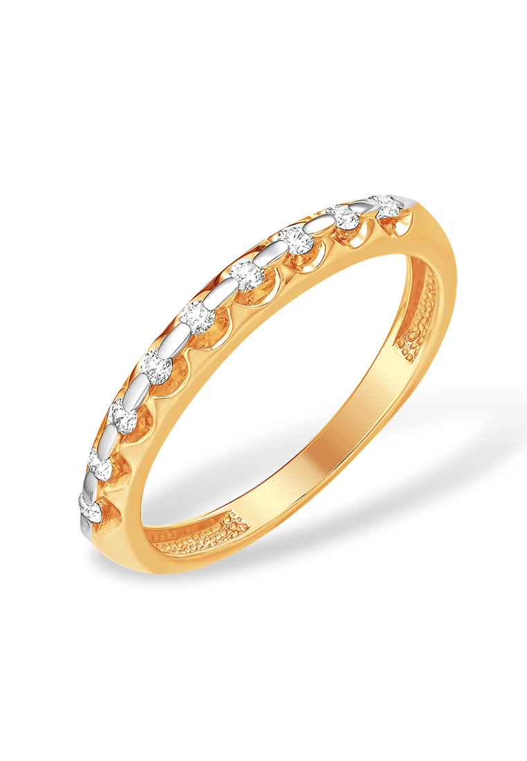 Кольцо из желтого золота с бриллиантом р. 18 Kari Jewelry К13116570
