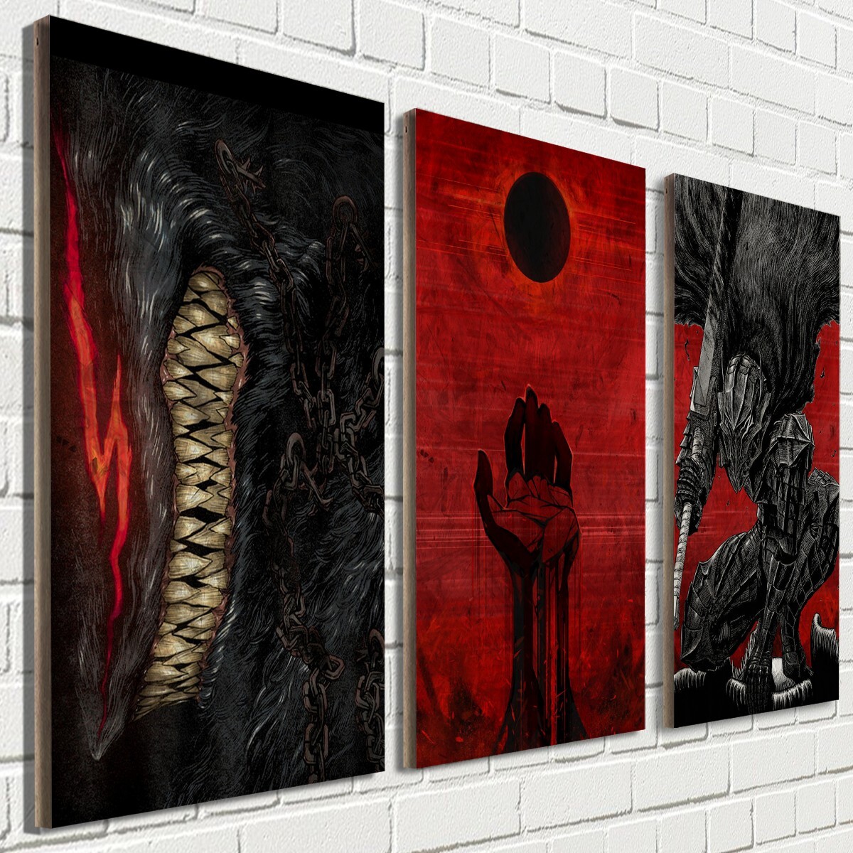 Модульная картина на рельефной доске ОСП Аниме берсерк- 1085