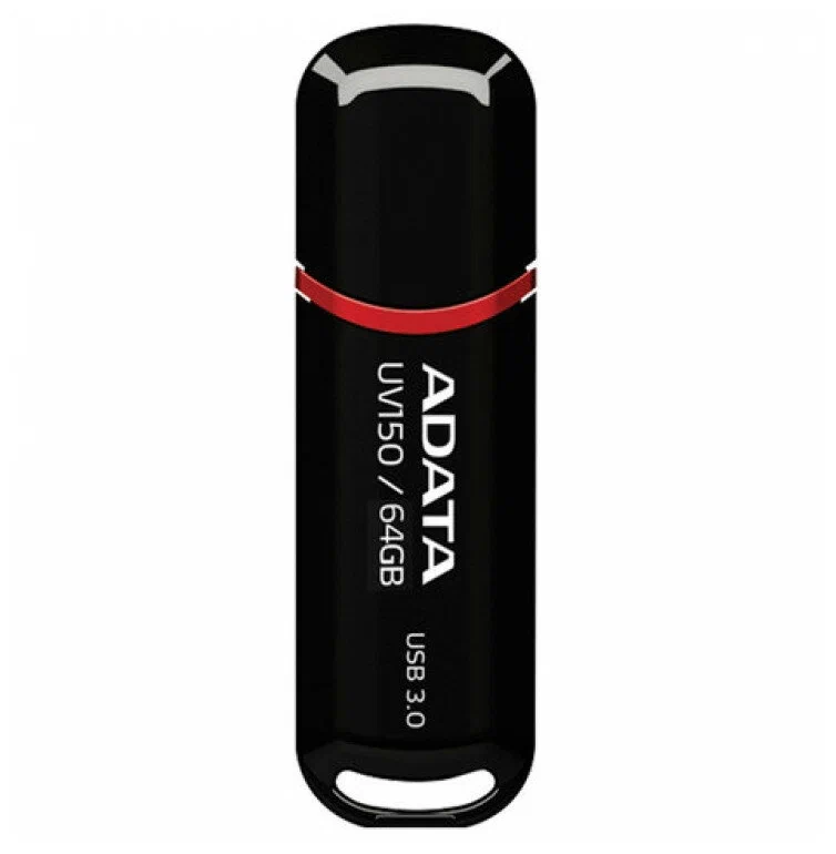 

Флешка ADATA UV150 64Gb Black AUV150-64G-RBK