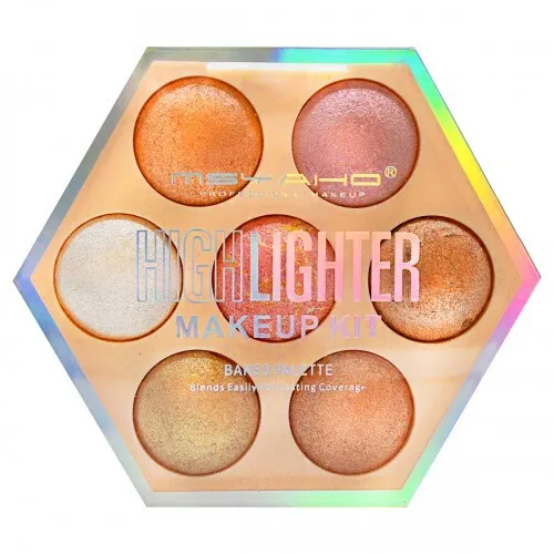 

Хайлайтер запеченный 7 оттенков MSYAHO Highlighter Make Up Kit №01