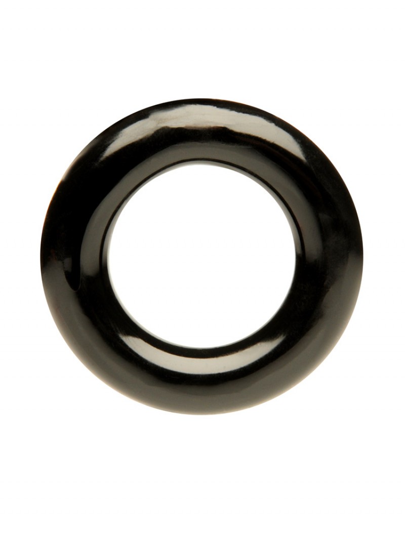 Эластичное эрекционное кольцо Stretch Ring черное