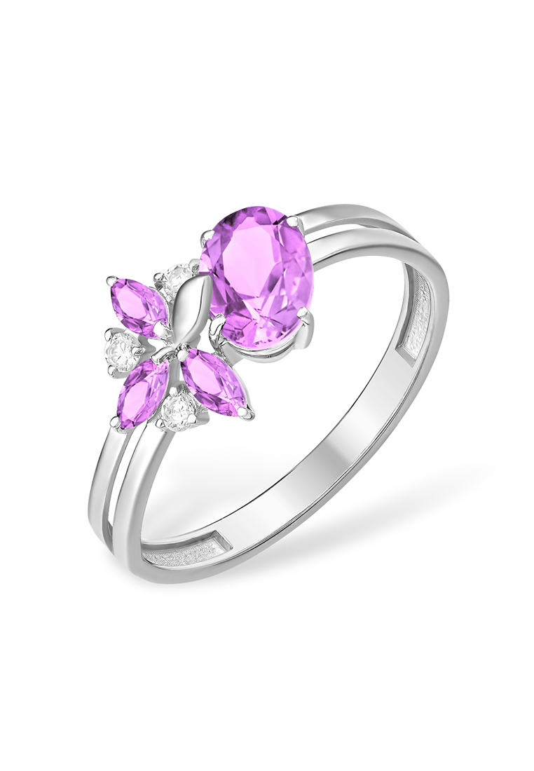 

Кольцо из серебра р.  Kari Jewelry 10210110387-502, аметист, 10210110387-502