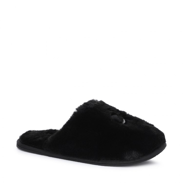 фото Женские тапочки calvin klein slipper mule fur hw0hw00636 цв. черный 39 eu