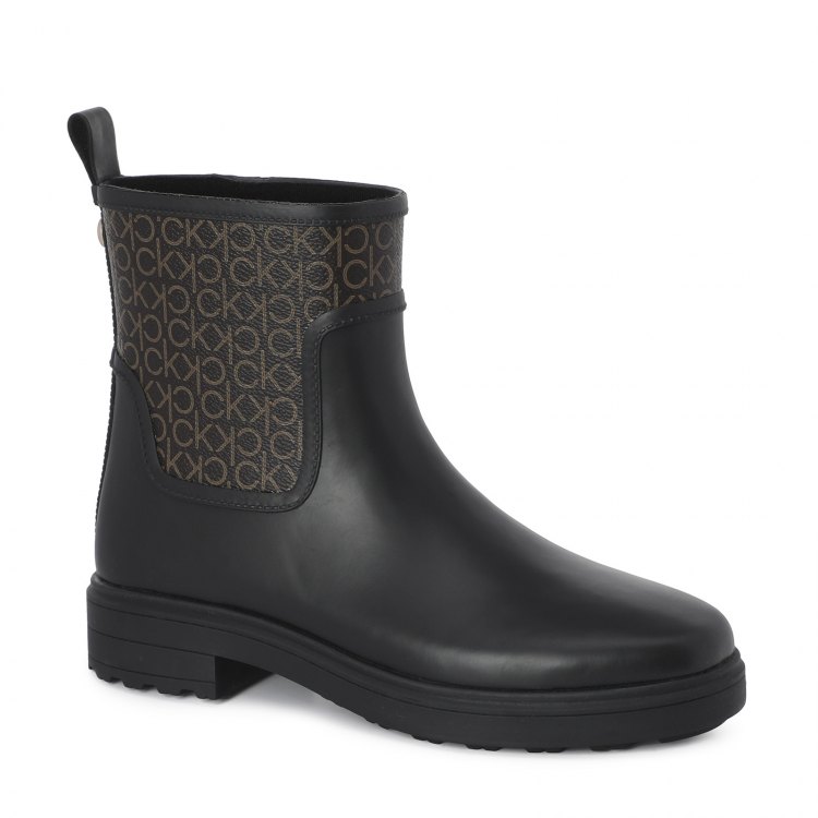 фото Женские резиновые сапоги calvin klein rain boot mono hw0hw00609 цв. черный 40 eu