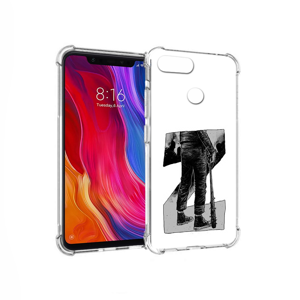 

Чехол MyPads Tocco для Xiaomi Mi 8 Lite воин черно белый (PT119514.309.265), Tocco