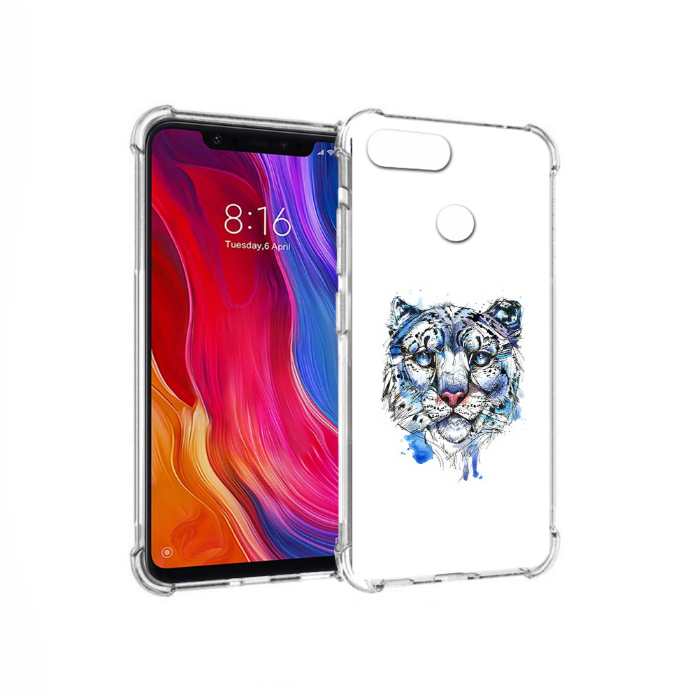 

Чехол MyPads Tocco для Xiaomi Mi 8 Lite водяной тигр (PT119514.309.263), Прозрачный, Tocco