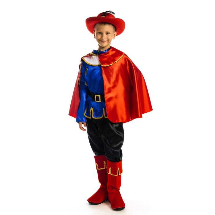Детский карнавальный костюм Карнавалия Чудес Кот в сапогах, р. 34, рост 134 см, 624714