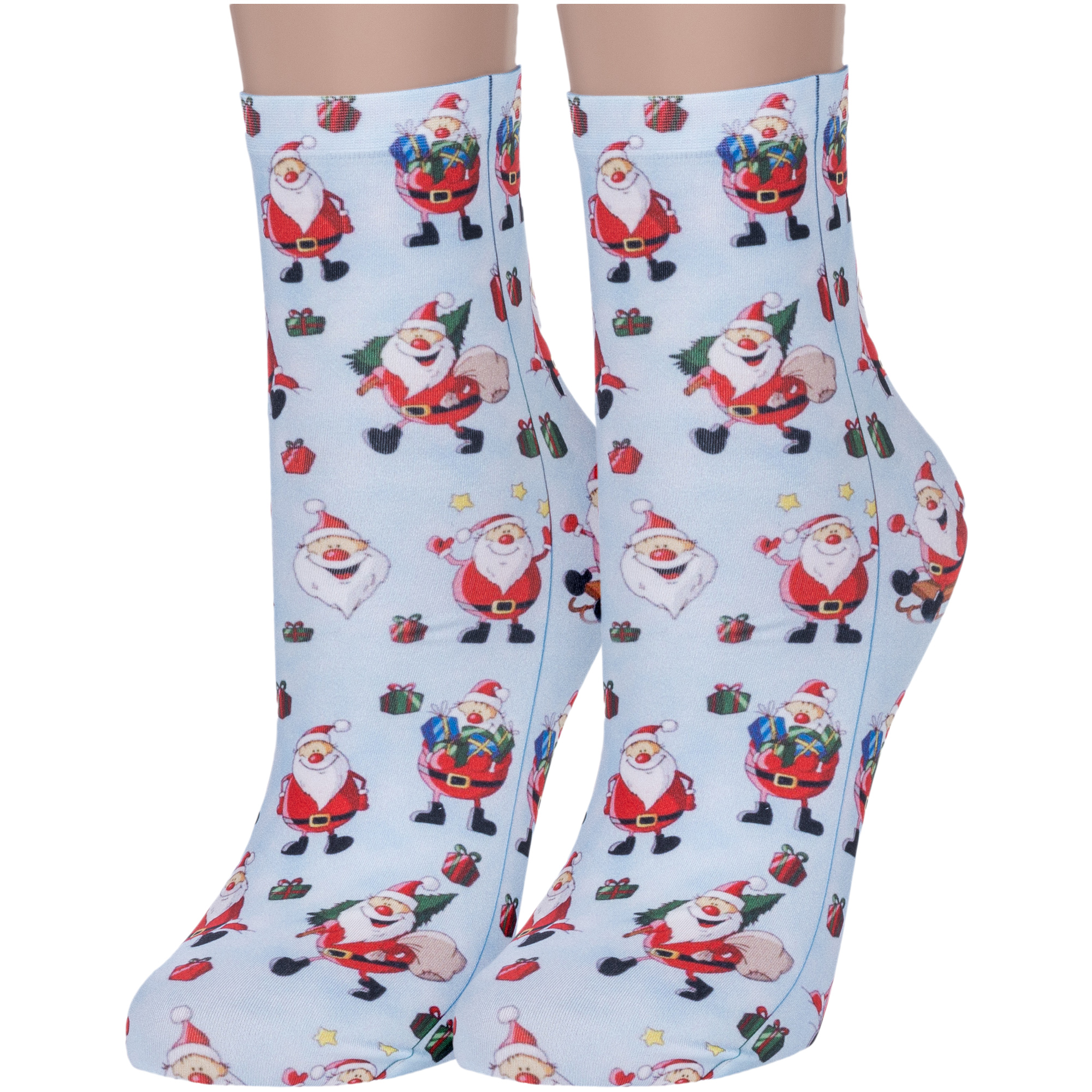 Комплект носков женских NOSMAG 2-17С-34СП разноцветных 23-25