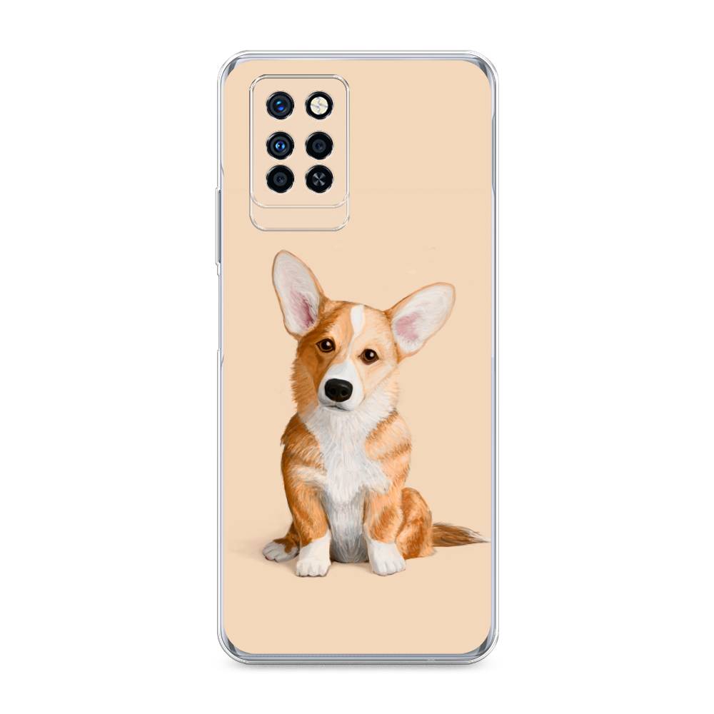 

Чехол для Infinix Note 10 Pro "Грустный Корги", Коричневый;бежевый, 3100150-1