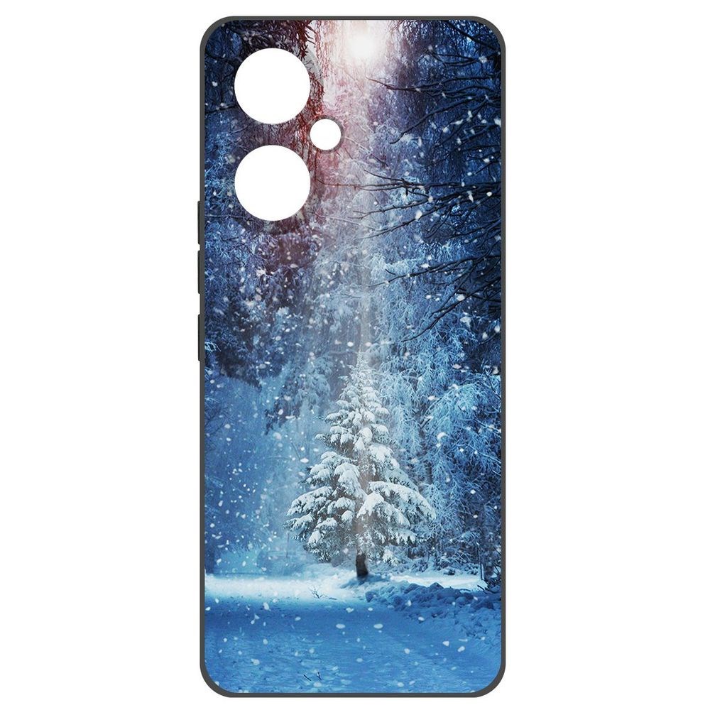 

Чехол-накладка Софт Лесная ель для Tecno Camon 19, Черный