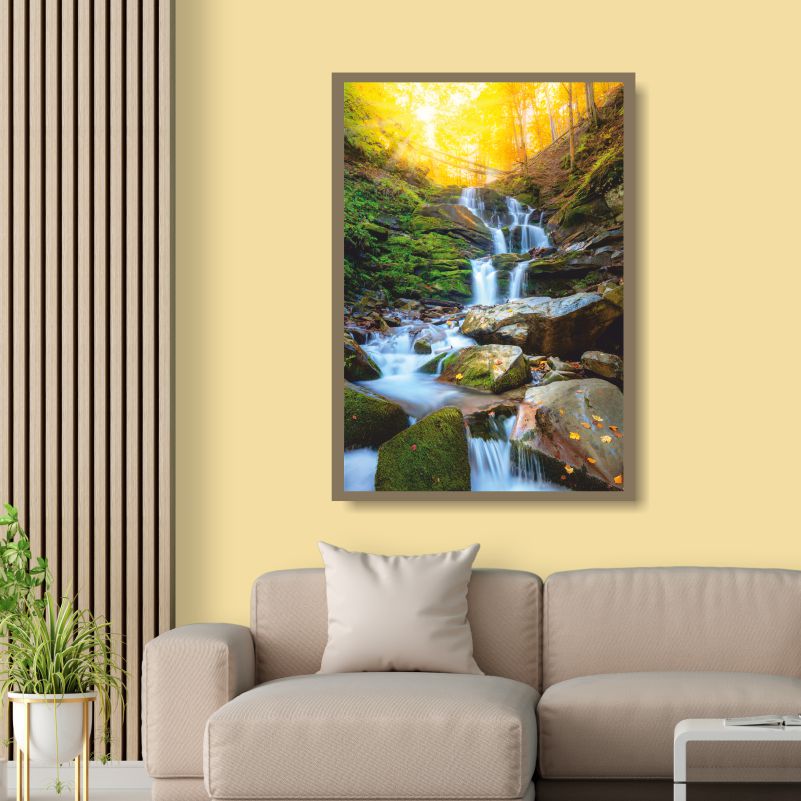 

Постер на холсте ПолиЦентр Осень, горный ручей 50х70 см, ОсеньГорныйРучей