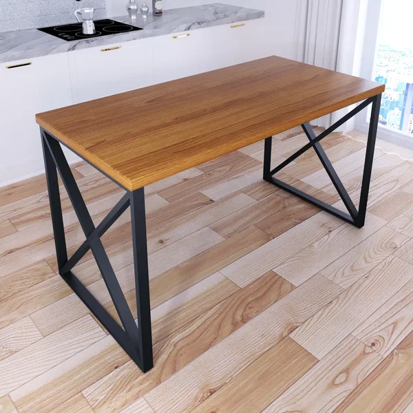 

Стол кухонный Solarius Loft с крестообразными ножками 140х80х75, цвет ольхи, черные ножки, Loft с крестообразными ножками 140х80х75
