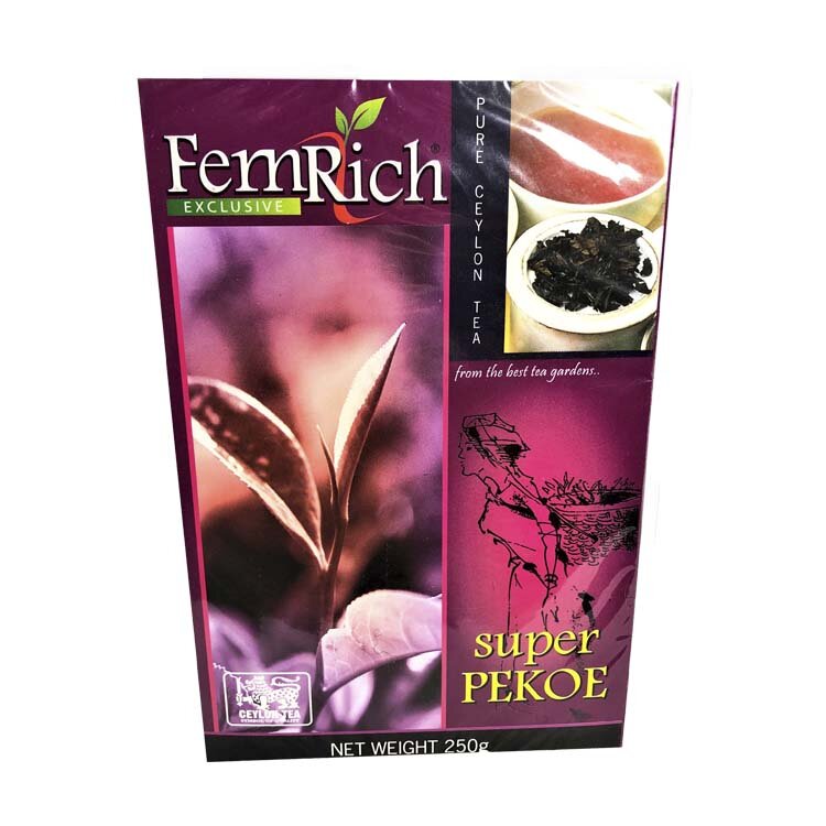 Чай FemRich Super Pekoe черный 250 грамм
