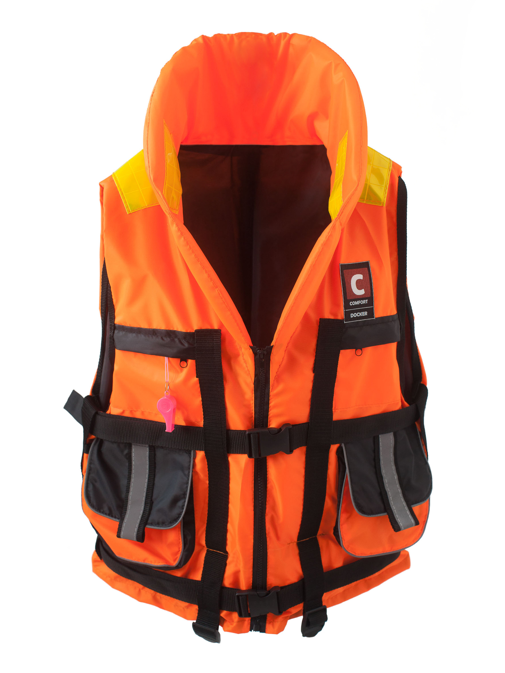 фото Жилет спасательный с накладными карманами comfort docker 60 кг