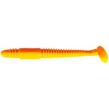 

Виброхвост Helios Minoga 3,75"/9.5 см Orange & Yellow 5шт. (HS-17-015), 000132660