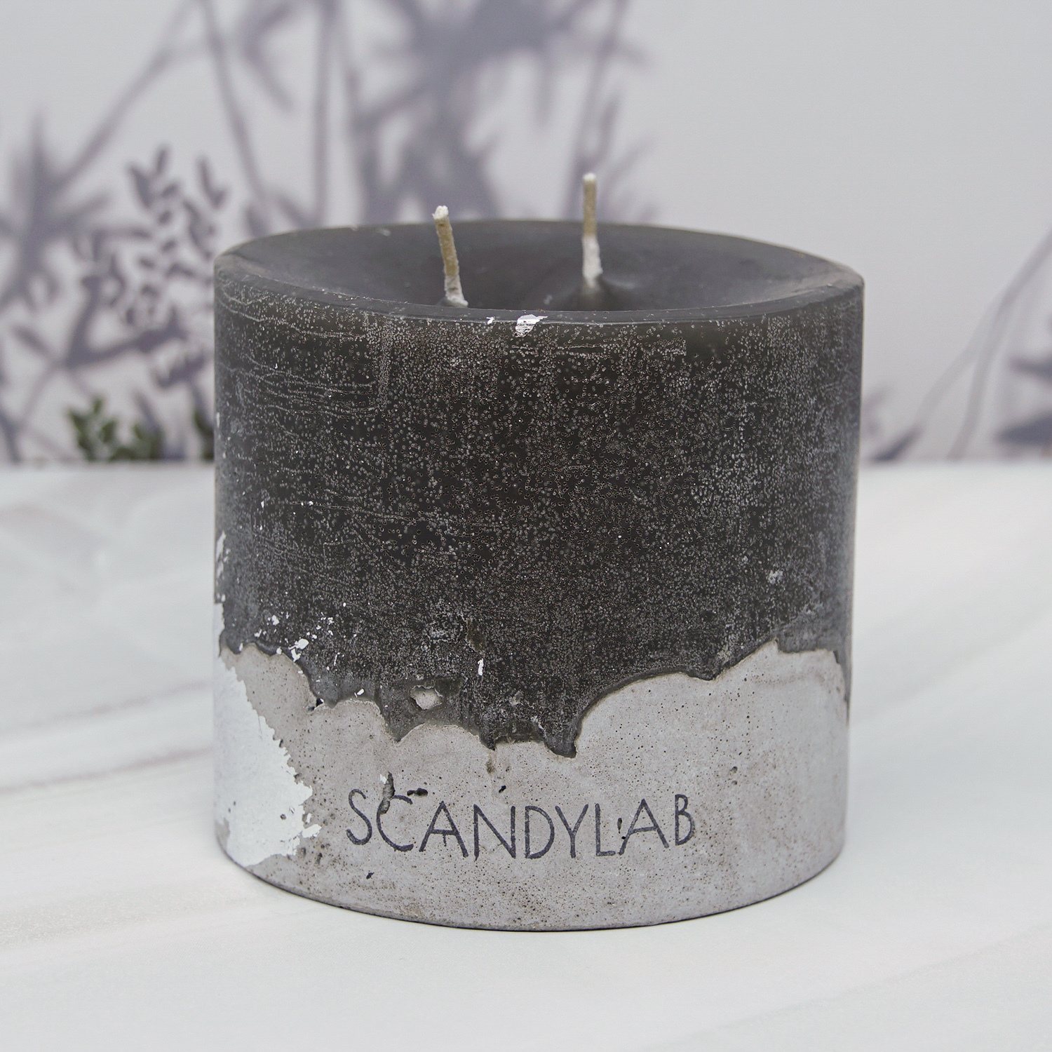 фото Интерьерная свеча 10х11см scandylab beton candle (серая) sicb-10-11-gr