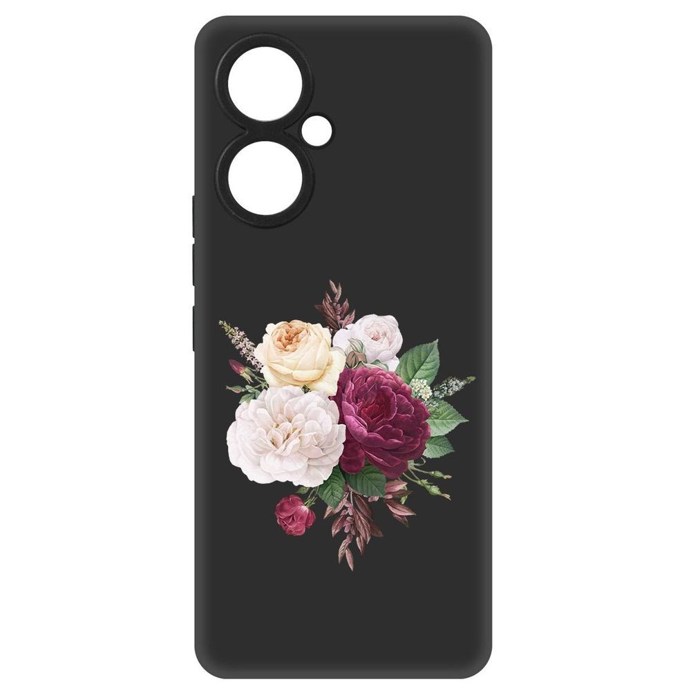 

Чехол-накладка Софт Цветочная композиция для Tecno Camon 19, Черный