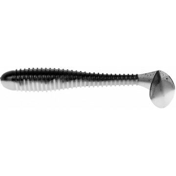 

Виброхвост Helios Catcher 3,55"/9 см Black & White 5шт. (HS-2-023), 000131519