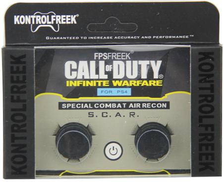 фото Накладки на стики для геймпада grips call of duty infinite warfare (2 шт) черные (ps4) kontrolfreek