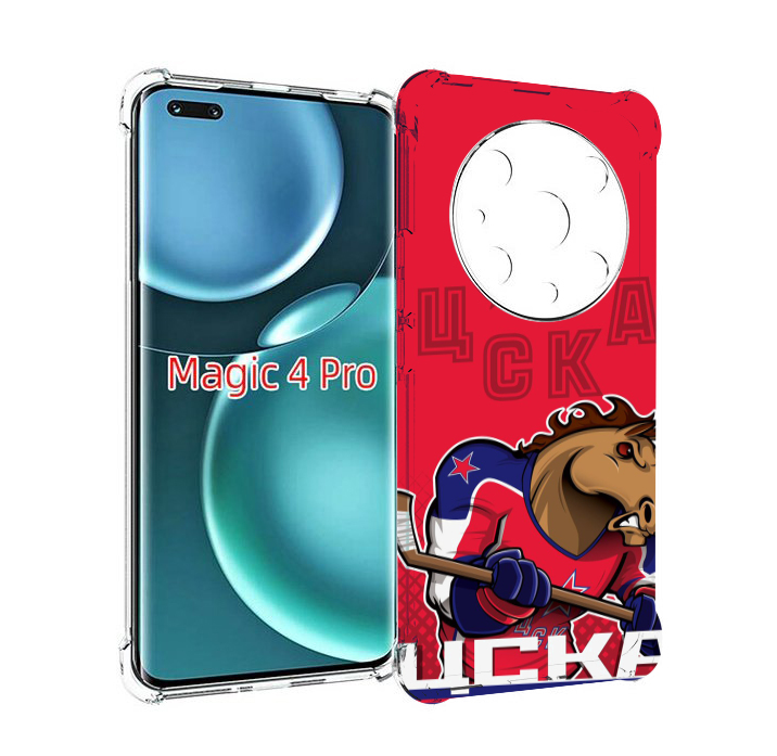 

Чехол MyPads хк цска мужской для Honor Magic4 Pro, Прозрачный, Tocco