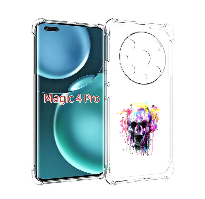 

Чехол MyPads граффити череп для Honor Magic4 Pro, Прозрачный, Tocco