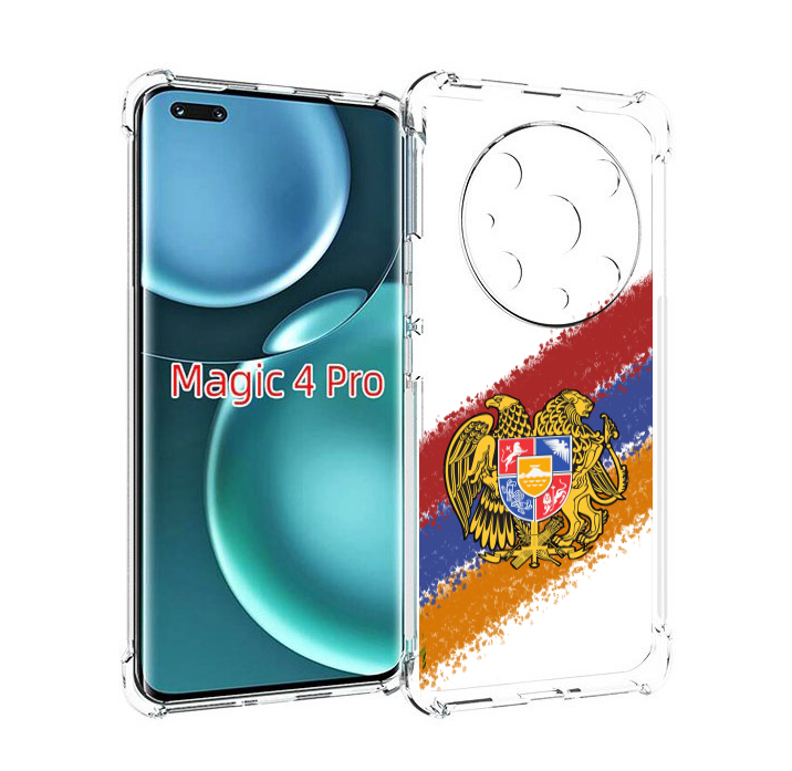 

Чехол MyPads флаг герб Армении для Honor Magic4 Pro, Прозрачный, Tocco