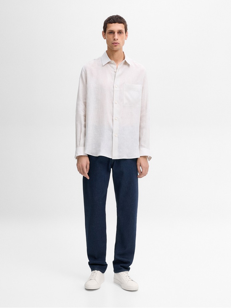

рубашка мужская Massimo Dutti 8411/840-I2024 белая XL, Белый, 8411/840-I2024