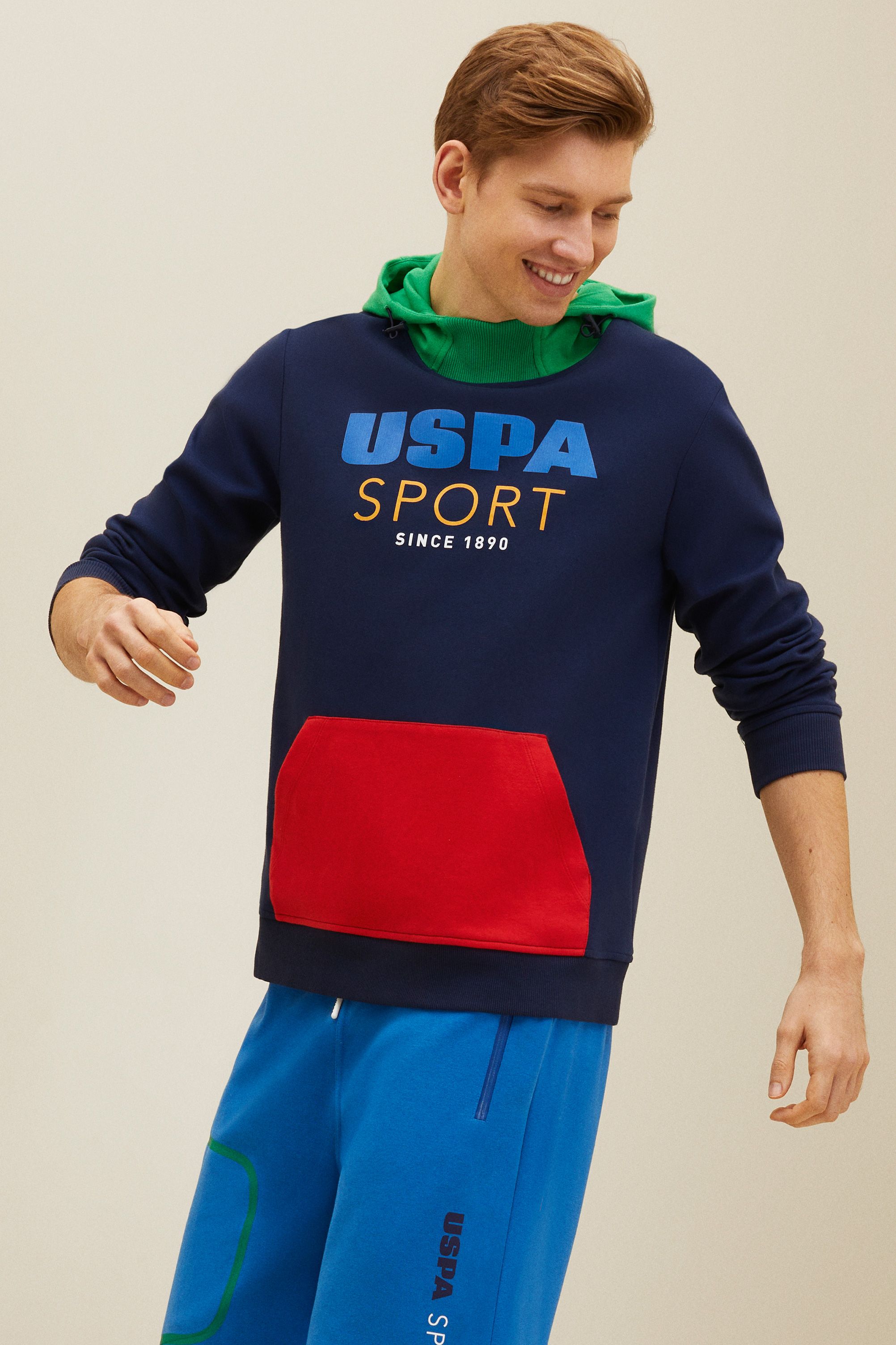 

Худи мужское US Polo Assn G081SZ0820RC синее XL, Синий, G081SZ0820RC