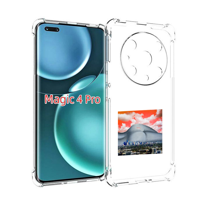 

Чехол MyPads город с девушкой на фоне для Honor Magic4 Pro, Прозрачный, Tocco