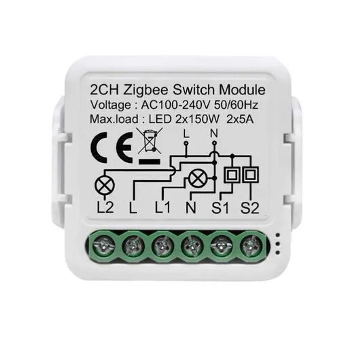 Умное ZIGBEE 3.0 реле на 2 канала для Яндекс Алисы Izba Tech 00153-1 умный терморегулятор для радиатора zigbee алиса securic