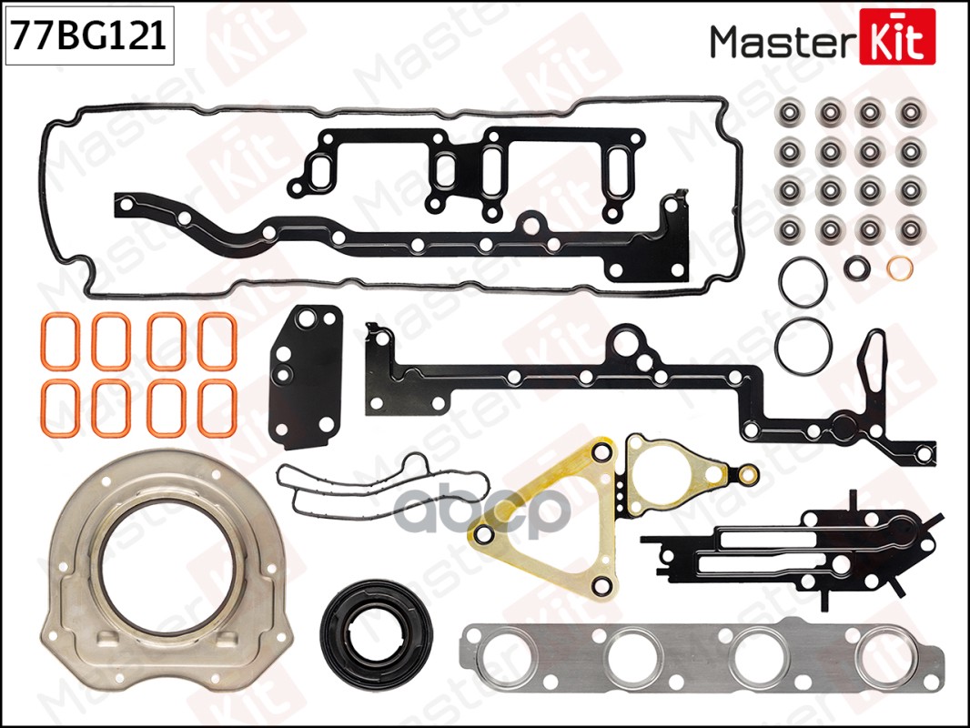 

Набор прокладок двигателя MASTERKIT 77bg121