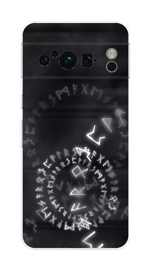 

Чехол на Google Pixel 8 Pro "Руны", Серый;черный, 271650-3