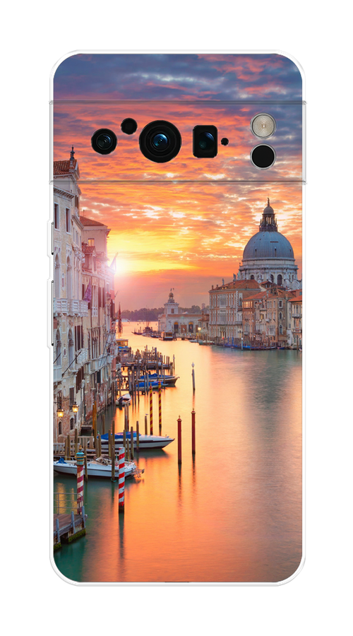 

Чехол на Google Pixel 8 Pro "Восход 11", Розовый;оранжевый, 271650-2