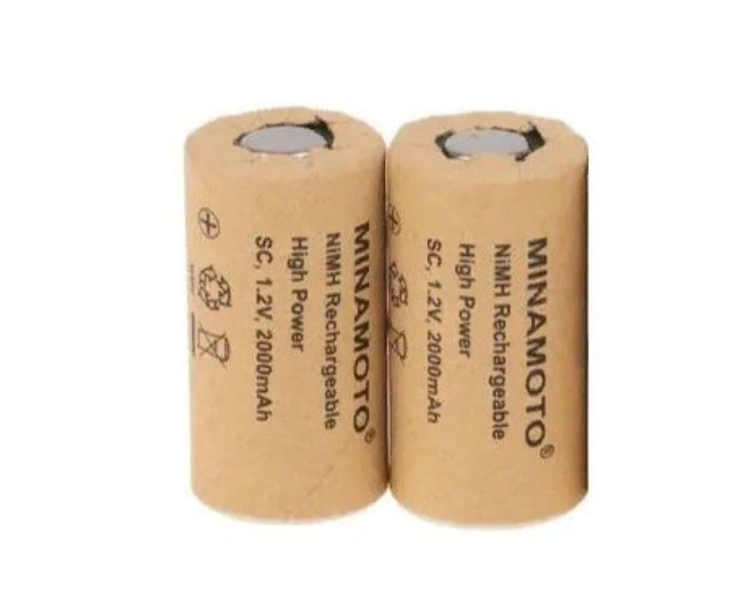 

Аккумулятор MINAMOTО MH-2000SC/HP (4/5 SC), NiMH, 1.2 В, 2000 мАч (комплект из 2 штук)