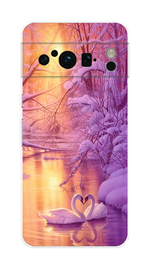 

Чехол на Google Pixel 8 Pro "Зима 1", Фиолетовый;желтый, 271650-2