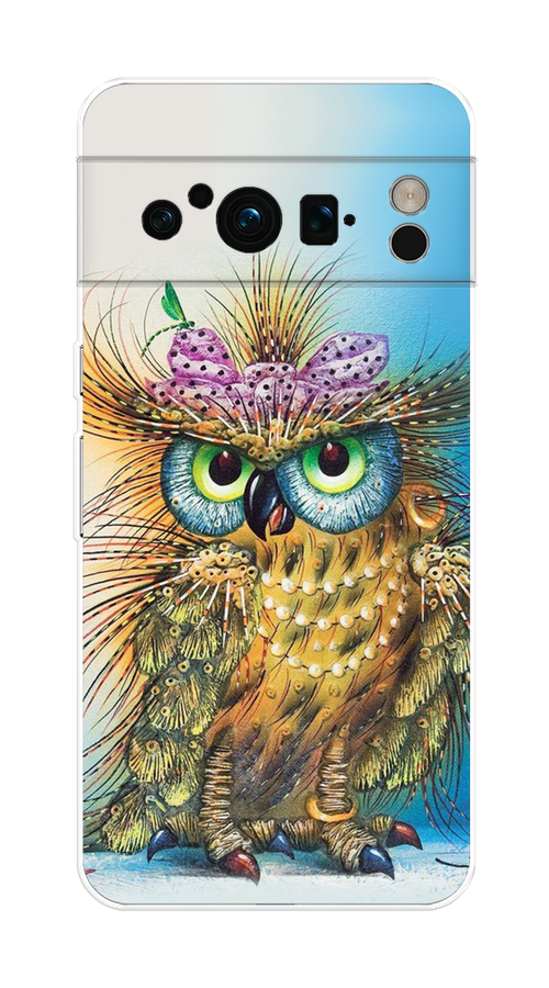 

Чехол на Google Pixel 8 Pro "Модная сова", Коричневый;голубой, 271650-1